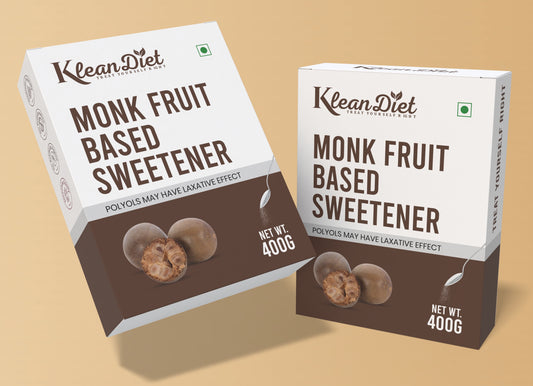 KleanDiet's Monk Fruit Sweetener 250gm | Natural Sweetener | Organic 1:1 Sugar Replacer